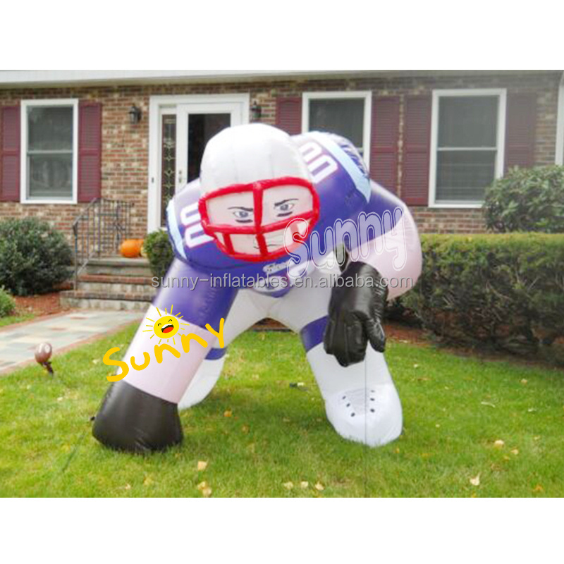 Customized Inflatable football player model Advertising Inflatable Rugby Player inflatable hockey player for advertising