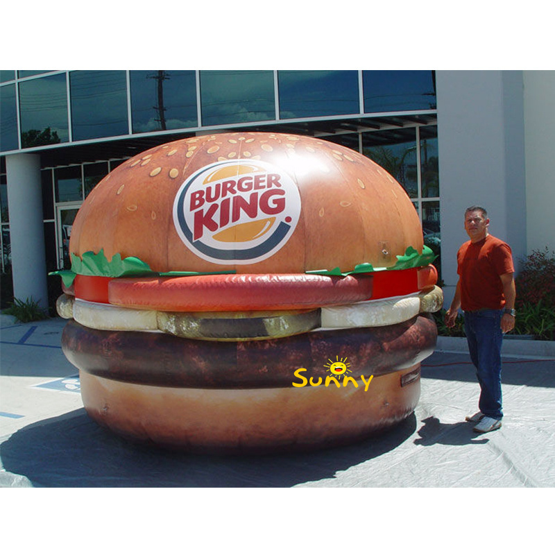 inflatable food models hamburger advertising burger  inflatable hamburger for burger shop advertising