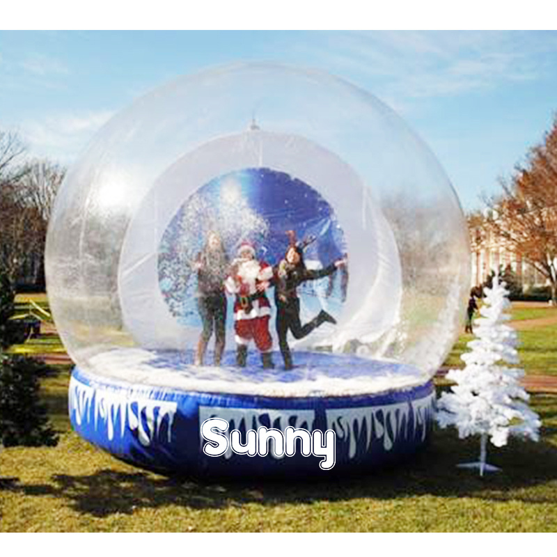 Customized inflatable snow globe photo booth Christmas inflatable snow globe for outdoor