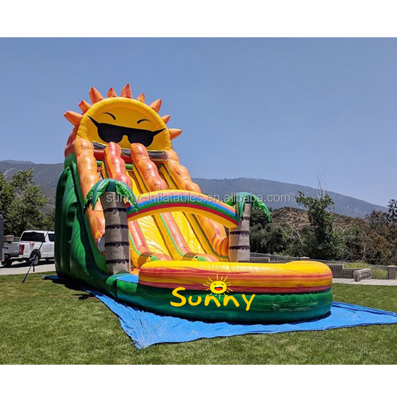 Water Slide Backyard Inflatable Water Slide with Swimming Pool Commercial Grade Cheap Inflatable Pvc for Adult 1 Piece Sunny