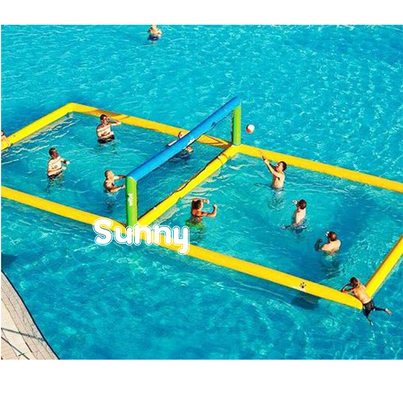 custom inflatable volleyball court water play inflatable beach volleyball court rental