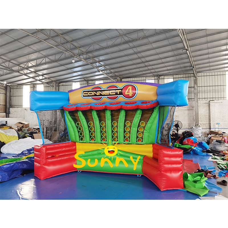 shoot four game connect 4 basketball sports challenge inflatables Target Shooting Inflatable Basketball