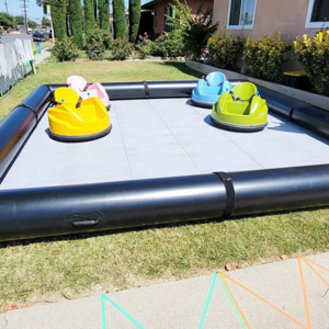 Airtight Inflatable Bumper Car Race Track Field Party rental race track arena bumper car field inflatable for kids toddler