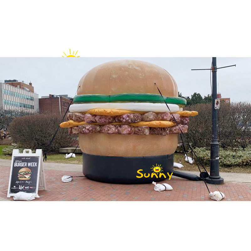 inflatable hamburger balloon for display inflatable hamburger model Inflatable Burger Model Supplier