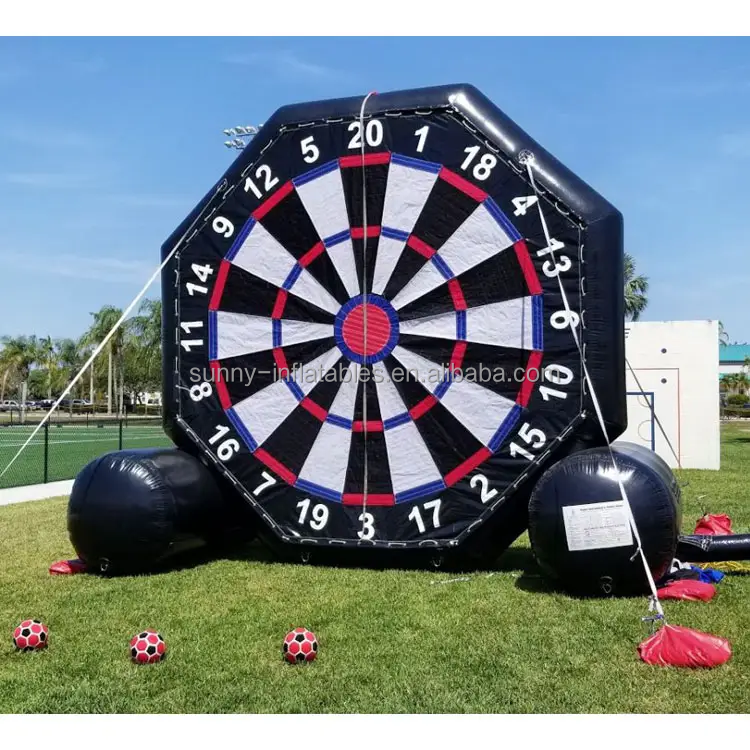 Large inflatable soccer dart board game Interactive Inflatable Human Sports Football Dartboard Soccer Darts Board Games