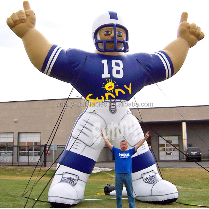 Customized Inflatable football player model Advertising Inflatable Rugby Player inflatable hockey player for advertising