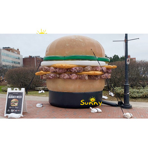 inflatable food models hamburger advertising burger  inflatable hamburger for burger shop advertising