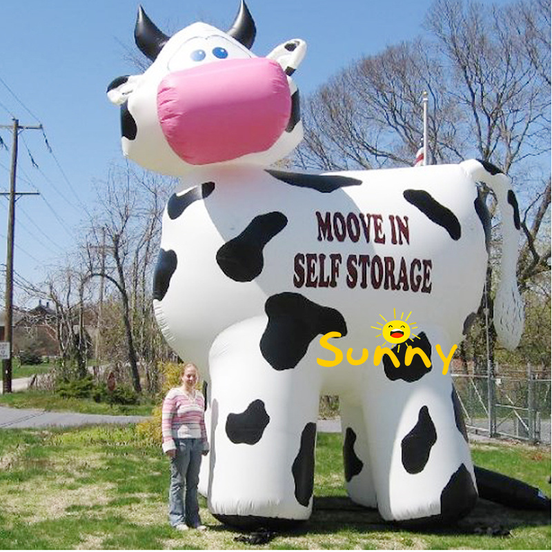 Customized Inflatable Advertising Giant Inflatable Cow Milk Cow For Outdoor