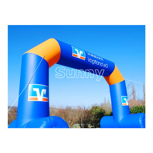 Outdoor print rainbow waterproof gate race display sport air inflatable arches