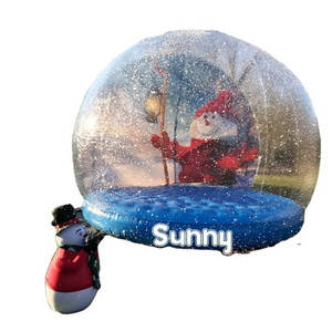 Customized inflatable snow globe photo booth Christmas inflatable snow globe for outdoor