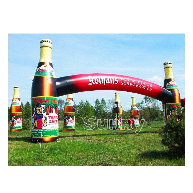 Outdoor print rainbow waterproof gate race display sport air inflatable arches