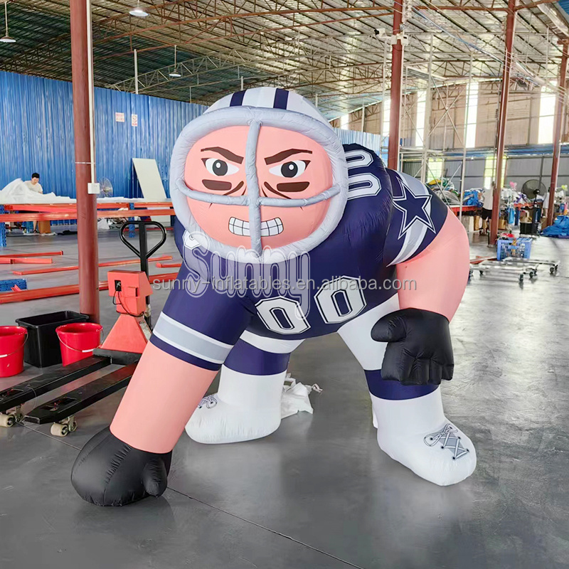 Customized Inflatable football player model Advertising Inflatable Rugby Player inflatable hockey player for advertising