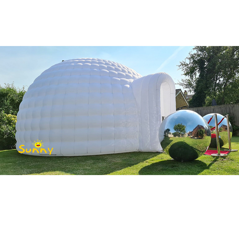 inflatable camping dome tent inflatable yurt for outdoor inflatable light party tent party dome