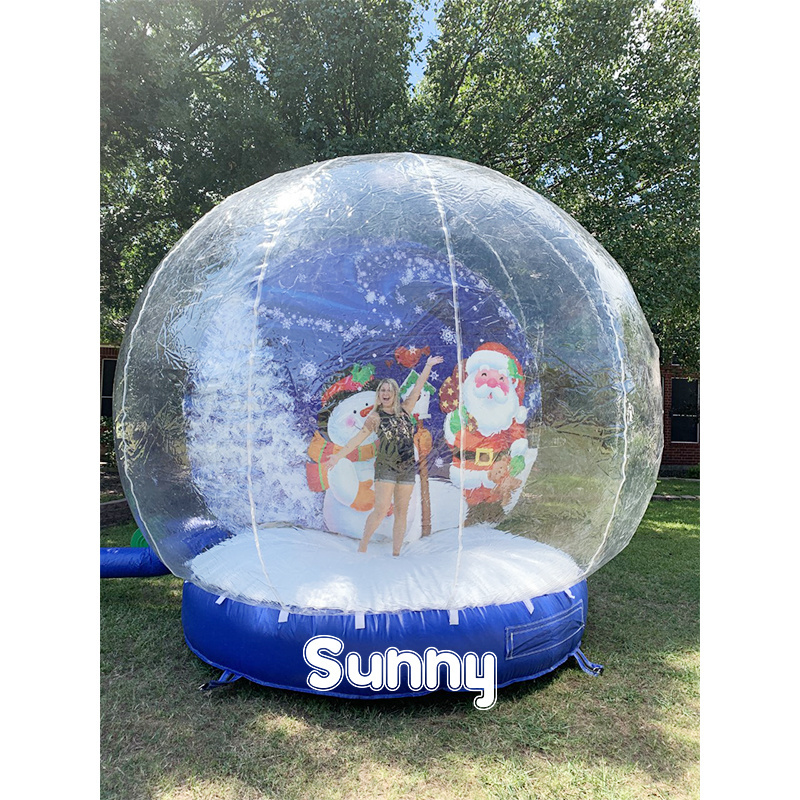 Customized inflatable snow globe photo booth Christmas inflatable snow globe for outdoor