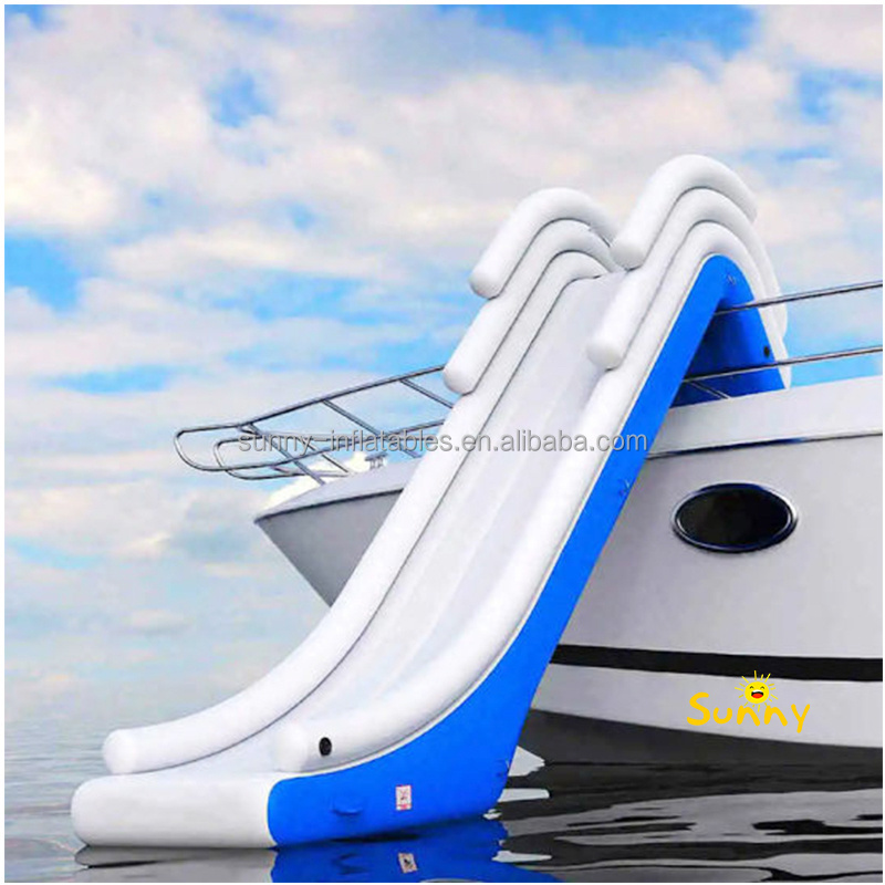 Factory Price Yacht Slide Inflatable Floating Water Boat inflatable yacht slide floating water boat slide