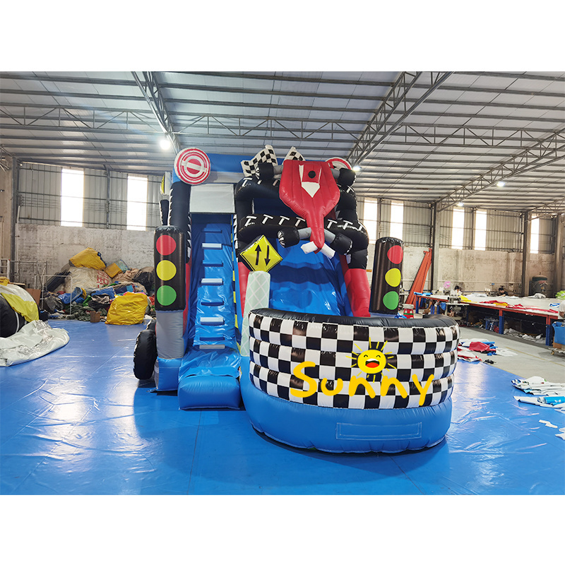 New car bouncer house jump house inflatable bouncer for kids castle bounce houses with slide