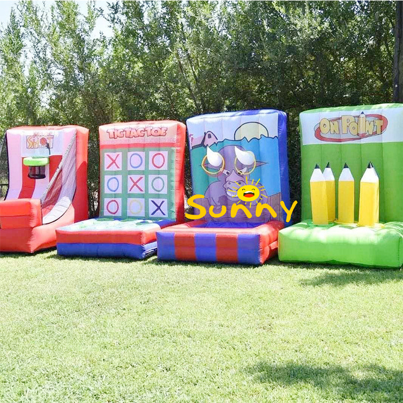 5-in-1 Carnival Games blow up party inflatable games for kids and adults team building or event fun