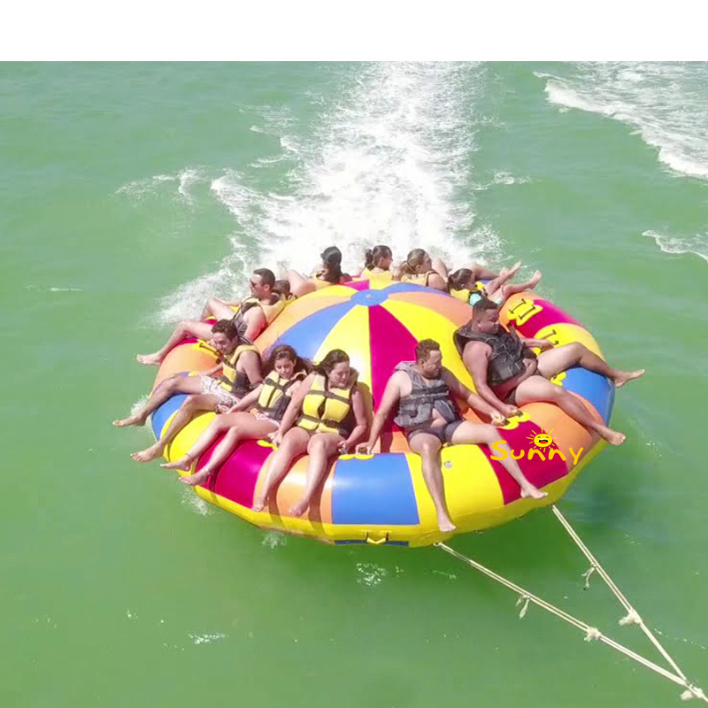 Inflatable Floating Spinner Twister Spinning Inflatable Water Disco Boat Tube