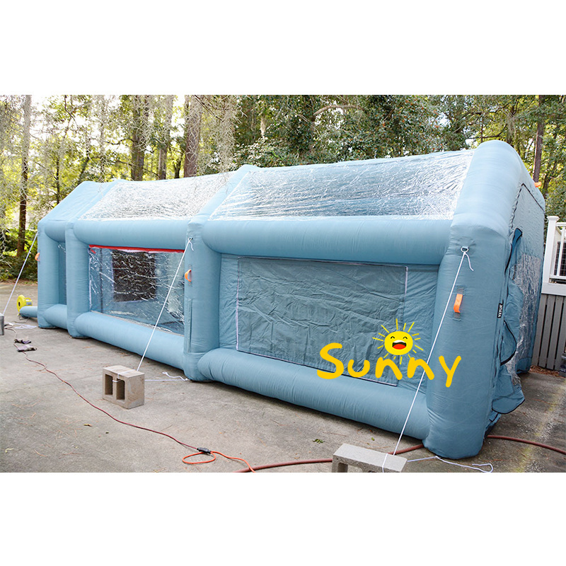 Hot Sale Inflatable Car Garage Tent Inflatable Car Wash Parking Carport Covers Mobile Spray Paint Booth Tents