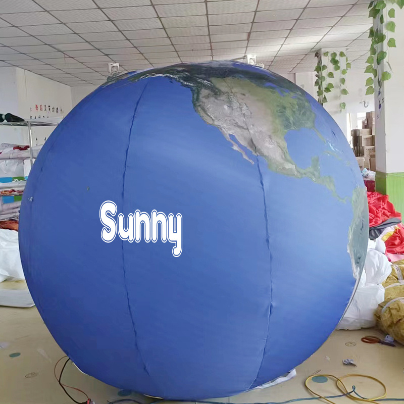 LED Lighting Moon Balloon Inflatable Globe Planet Solar System Balloon Inflatable Nine Planet Balloons Party Decorations