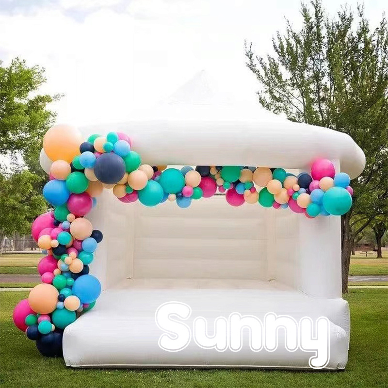 Hot sale white jumping castle wedding inflatable bounce house inflatable bounce white bouncy castle