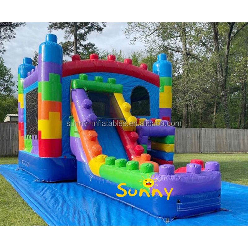 Commercial unicorn bounce house 13x13 inflatable bounce house combo