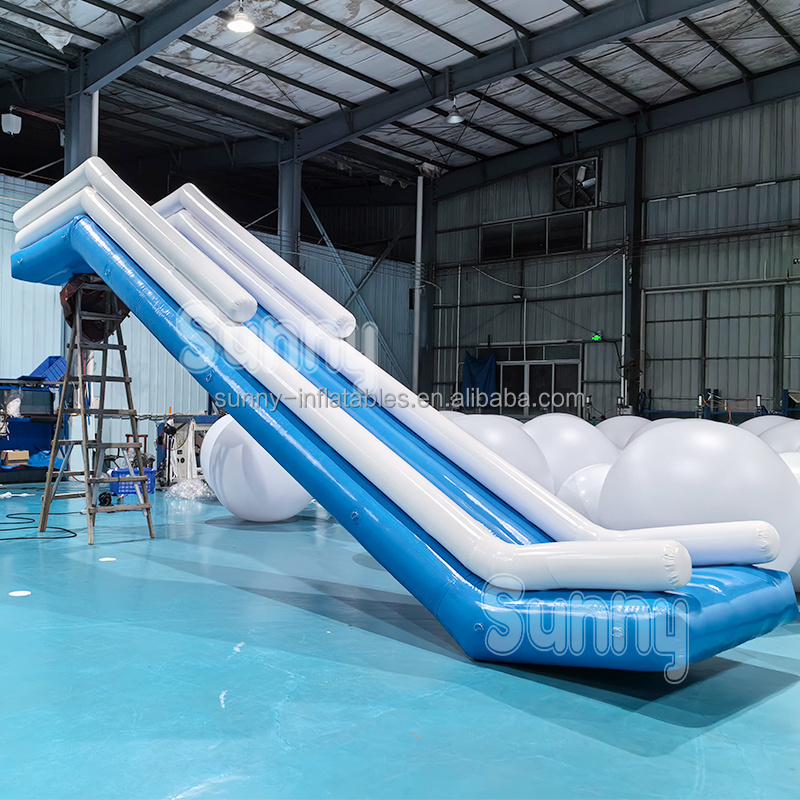 Factory Price Yacht Slide Inflatable Floating Water Boat inflatable yacht slide floating water boat slide