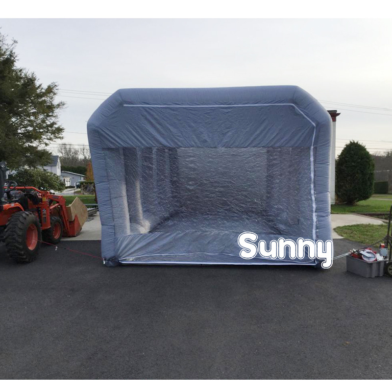 Hot Sale Inflatable Car Garage Tent Inflatable Car Wash Parking Carport Covers Mobile Spray Paint Booth Tents