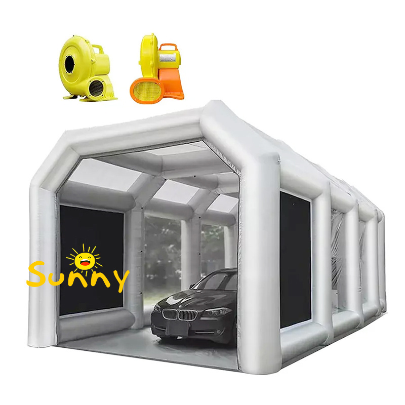 Hot Sale Inflatable Car Garage Tent Inflatable Car Wash Parking Carport Covers Mobile Spray Paint Booth Tents