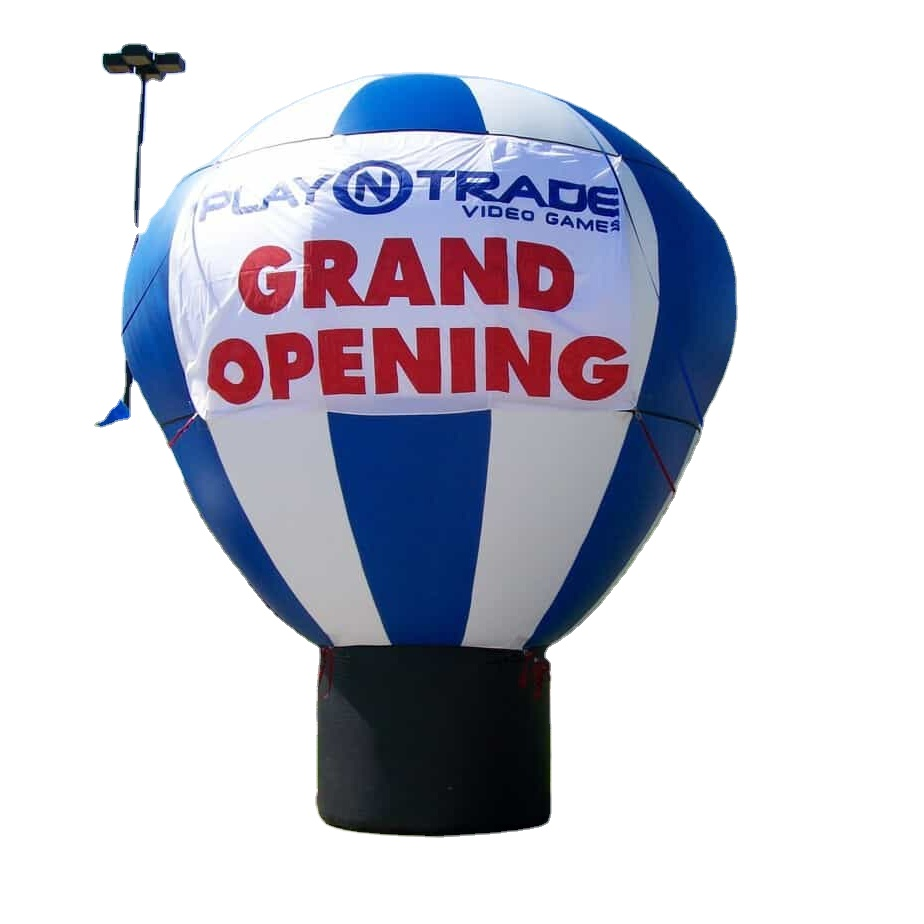 carnival helium balloon inflatable hot air balloon custom advertising Now Open advertising rooftop balloon