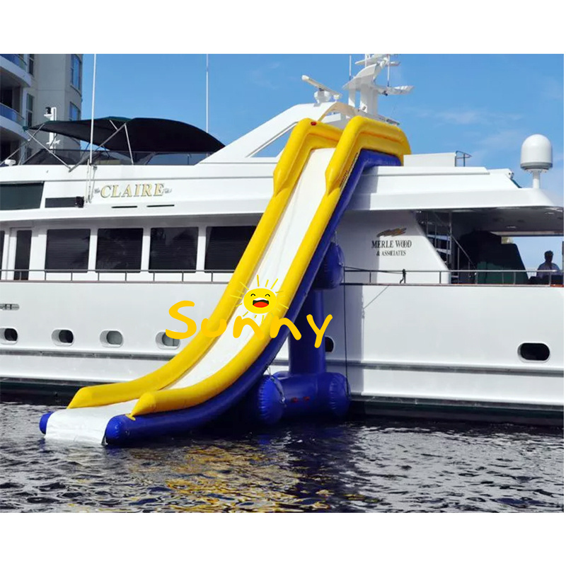 boat inflatable floating pool inflatable yacht slide inflatable dock slide for boat