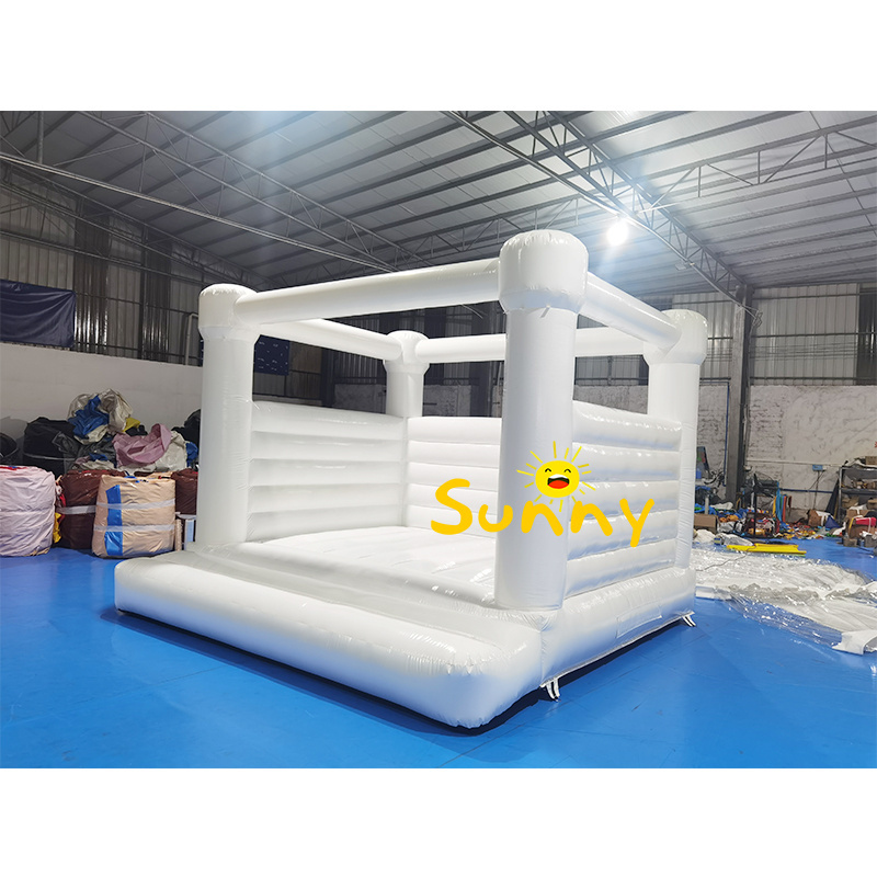 Commercial Inflatable Bouncer PVC Outdoor Adult Bouncy Jumping Castle  mini White kids Rainbow Bounce House