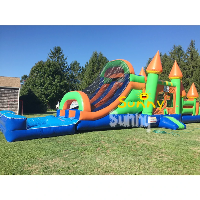 Ocean kids Inflatables Castle Bouncy Jumping Beach Combo Bouncer Slide inflatable playground fish inflatable bounce house