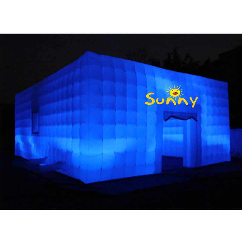 Commercial Led Light Party Nightclub Tent Inflatable White Tent  large inflatable nightclub for outdoor events