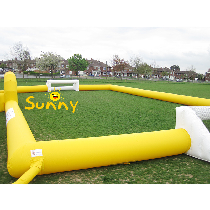 Outdoor Inflatable Soccer Field Inflatable Football Pitch Inflatable Football Arena For Sale