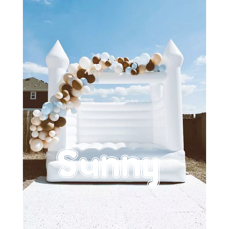 Hot sale white jumping castle wedding inflatable bounce house inflatable bounce white bouncy castle