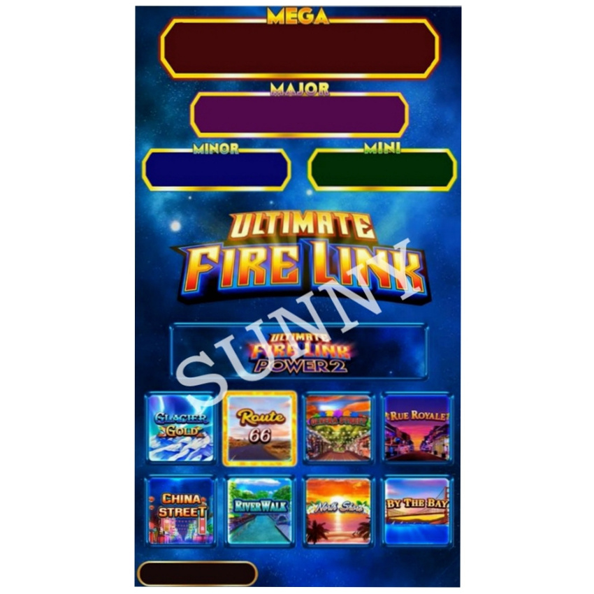 HET Fire link Power2 multigame game software for gaming machine/Ultimate Firelink game pcb for arcade machine