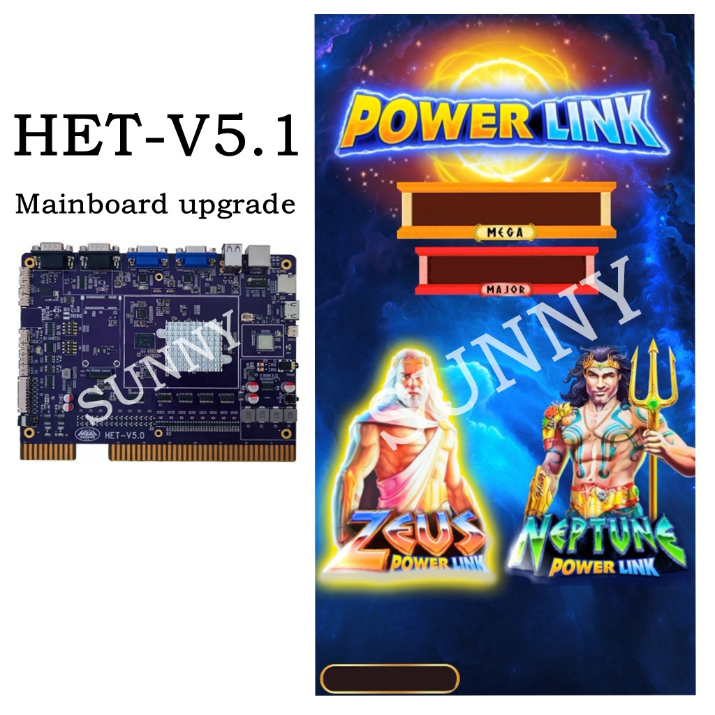 HET Fire link Power2 multigame game software for gaming machine/Ultimate Firelink game pcb for arcade machine