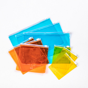 Accept customization clear packaging zip lock sealing plastic bag plastic transparent zipper bag for organizing mesh 4x5