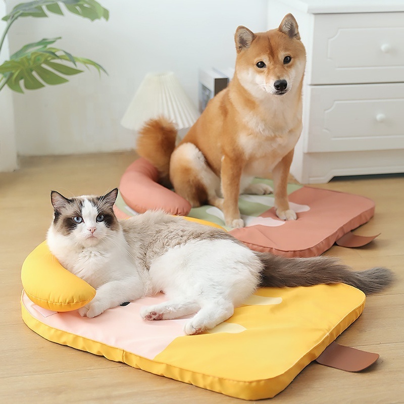 2023 Summer New Cartoon Designer Fancy Luxury Cooling Pet Cat Dog Sleeping Waterproof Mat Beds