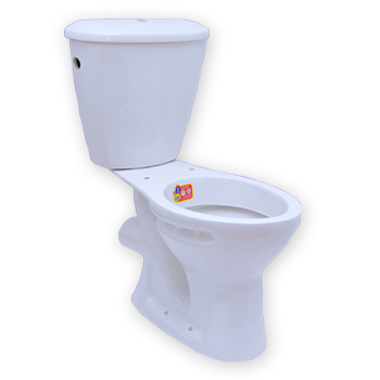 Siphonic Dual Flush S Trap Two Piece Toilet Wc Water Closet Toilet with Soft Close Seat Cover