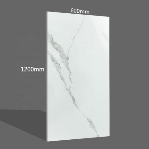 600X1200mm Glossy Black Forest Polished Porcelain Tile