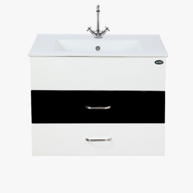 Hot sell new style high quality  wall mounted white waterproof pvc bathroom cabinet with sink and mirror