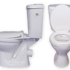 Siphonic Dual Flush S Trap Two Piece Toilet Wc Water Closet Toilet with Soft Close Seat Cover