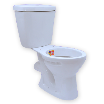 Siphonic Dual Flush S Trap Two Piece Toilet Wc Water Closet Toilet with Soft Close Seat Cover