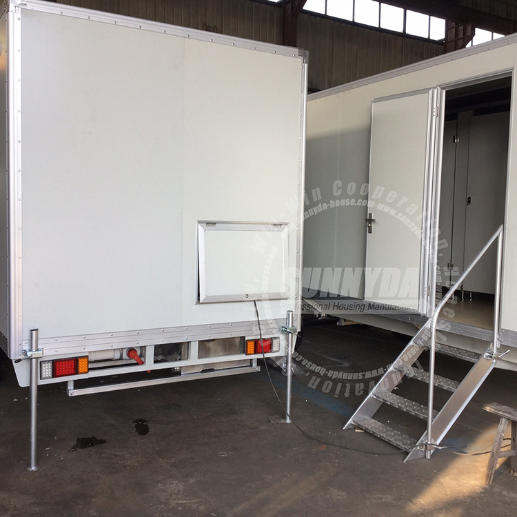 Fast construction mobile toilet trailer used portable toilets prices for sale