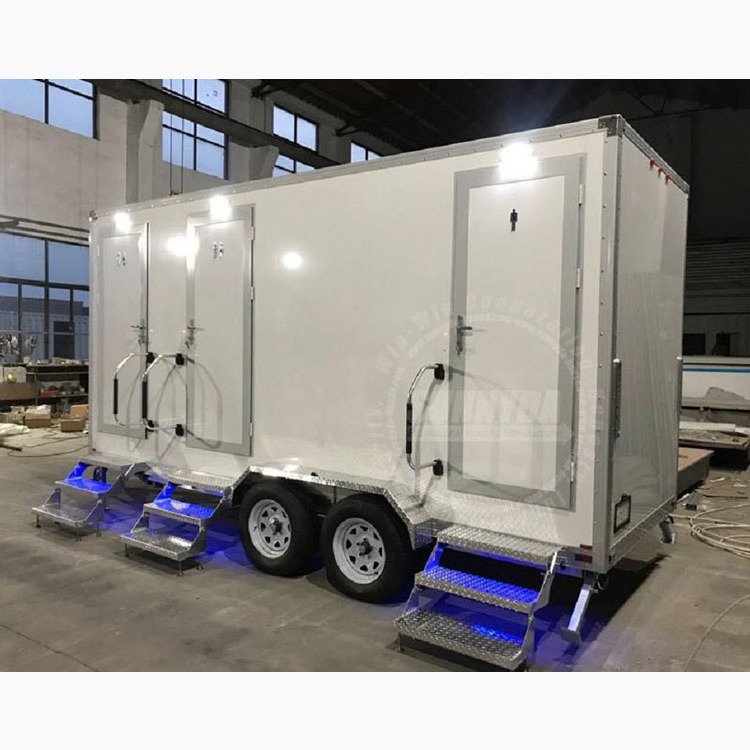 Energy effective economic prefabricated toilets mobile trailer toilet for sale