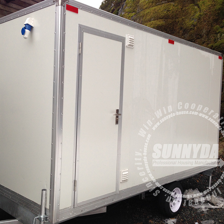 Fast construction mobile toilet trailer used portable toilets prices for sale