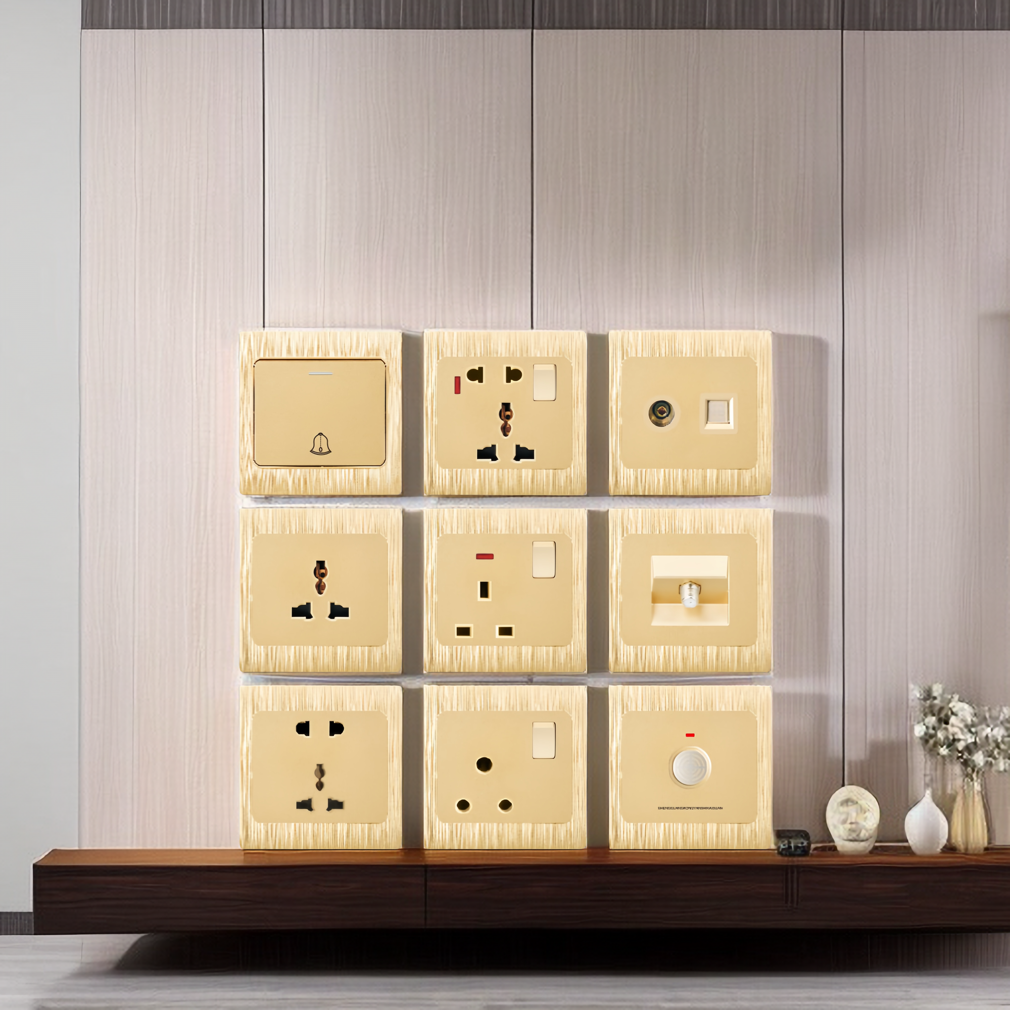 KLASS good quality ks22 series PC material Modern Electrical light switch wall switch European standard switches and sockets