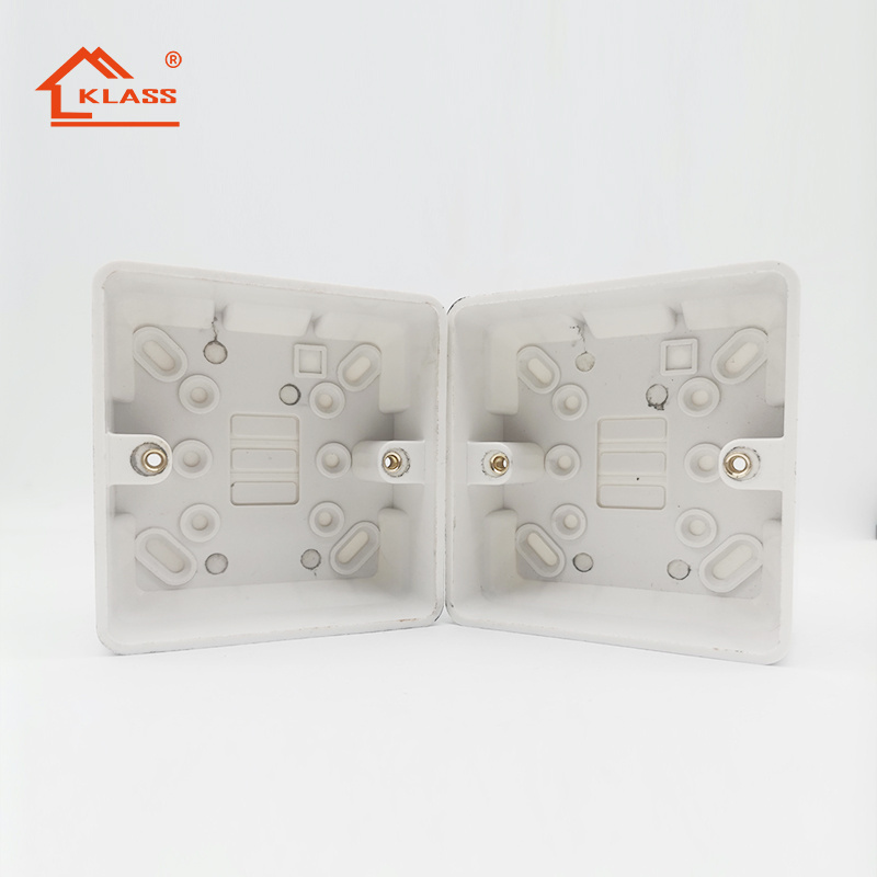 Pattresses Boxes BS Switch Flush Mount Electrical PVC junction wall switch box